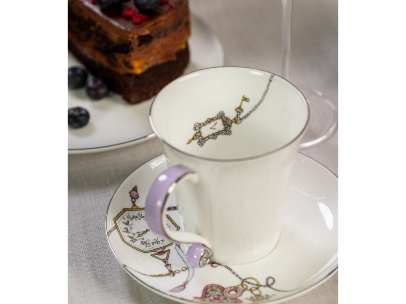 Кружка CUP ALICE LILAC (белый)  (Изображение 6)
