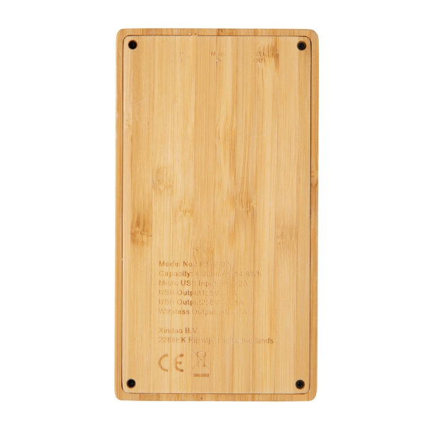 Экологичный внешний аккумулятор Bamboo, 4000 mAh (Изображение 5)