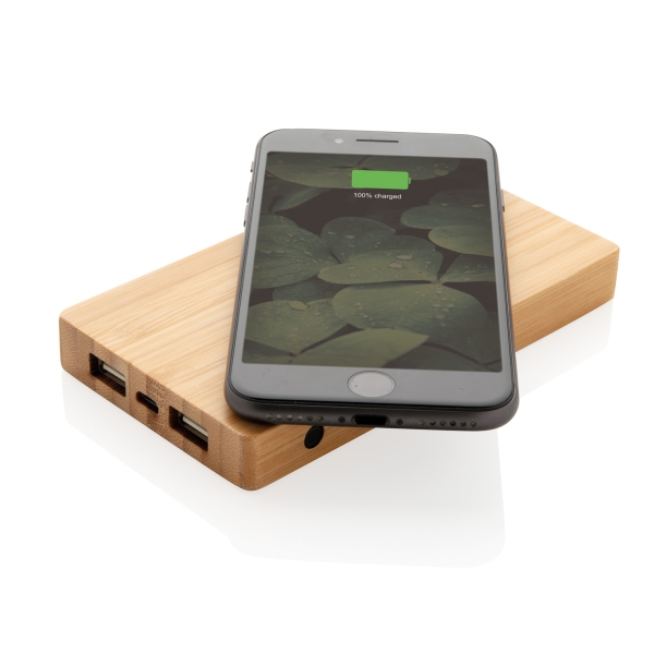 Экологичный внешний аккумулятор Bamboo, 4000 mAh (Изображение 7)