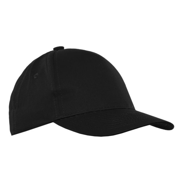 Бейсболка STAN 5 клиньев хлопок 150, 10J (Чёрный) (Изображение 1)