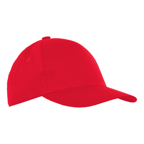 Бейсболка STAN 5 клиньев хлопок 150, 10J (Красный) 52-54/ONE SIZE (Изображение 1)