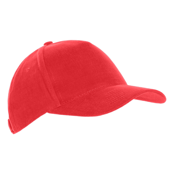 Бейсболка STAN 5 клиньев хлопок 280, 03 (Красный) (Изображение 1)