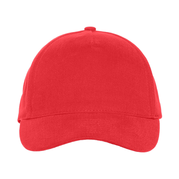 Бейсболка STAN 5 клиньев хлопок 280, 03 (Красный) (Изображение 2)