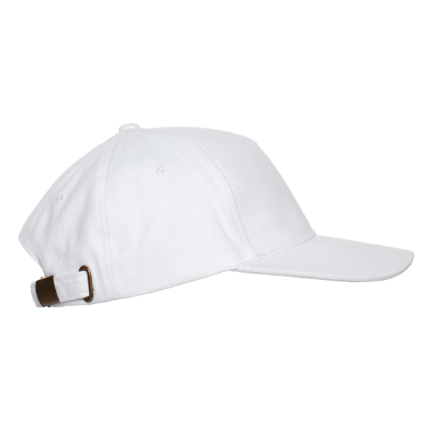 Бейсболка STAN 5 клиньев хлопок 280, 03 (Белый) (Изображение 3)