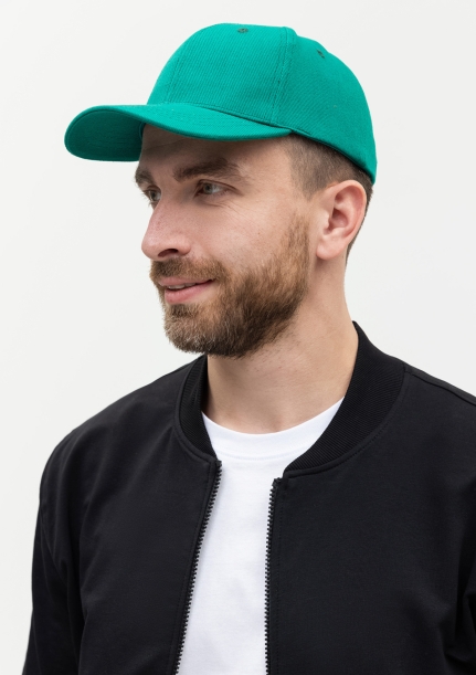 Бейсболка STAN 6 клиньев хлопок 330, 06 (Зелёный) (Изображение 5)