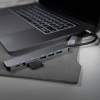 USB-хаб ROOT 8 в 1, серый, алюминий (Изображение 5)
