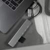 USB-хаб ROOT 8 в 1, серый, алюминий (Изображение 6)