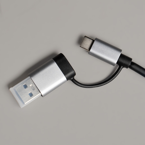 USB-хаб ROOT 8 в 1, серый, алюминий (Изображение 4)