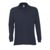 Рубашка поло мужская с длинным рукавом STAR, темно-синий_XL, 100% хлопок, 170г/м2 (Изображение 1)