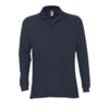 Рубашка поло мужская с длинным рукавом STAR темно-синий_XXL, 100% хлопок, 170г/м2 (Изображение 1)