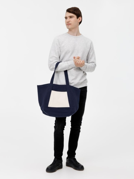 Шопер Shophop, синий с неокрашенным (Изображение 9)