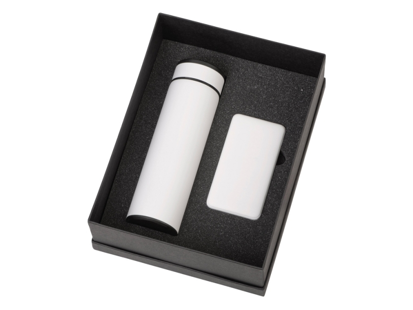 Подарочный набор COLOR IT c термосом и повербанком (белый) 10000 mAh (Изображение 2)