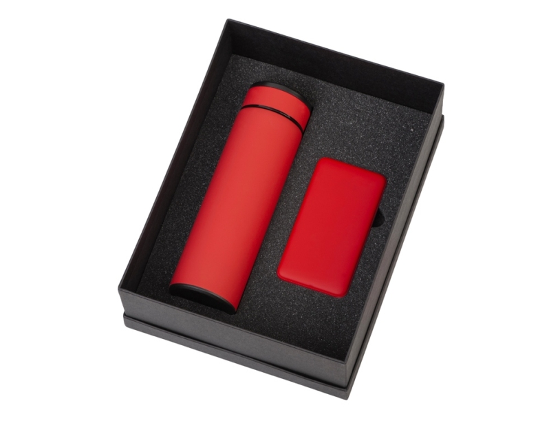 Подарочный набор COLOR IT c термосом и повербанком (красный) 5000 mAh (Изображение 2)