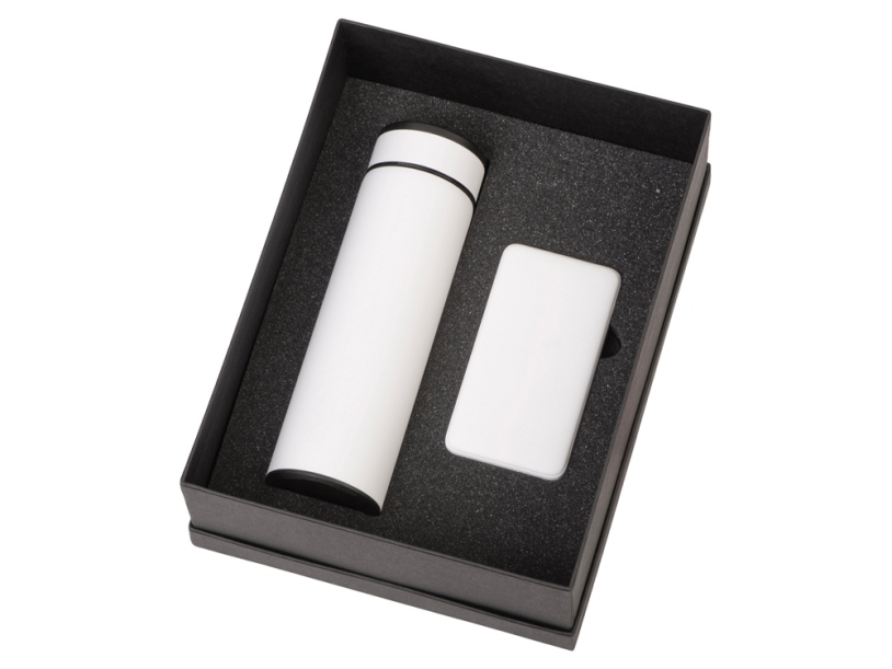 Подарочный набор COLOR IT c термосом и повербанком (белый) 5000 mAh (Изображение 2)