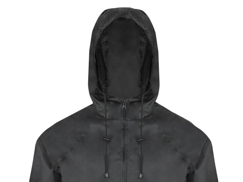 Дождевик Parka унисекс, черный (Изображение 2)
