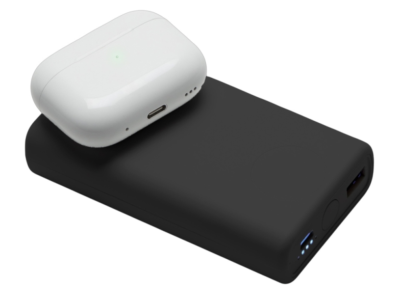Внешний беспроводной аккумулятор 2-в-1 с функцией зарядки Apple Watch, QC/PD AtomIQ, 10000 мАч (черный)  (Изображение 8)