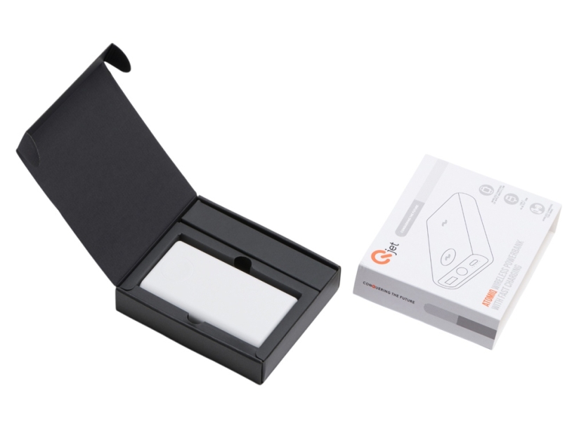 Внешний беспроводной аккумулятор 2-в-1 с функцией зарядки Apple Watch, QC/PD AtomIQ, 10000 мАч (белый)  (Изображение 9)