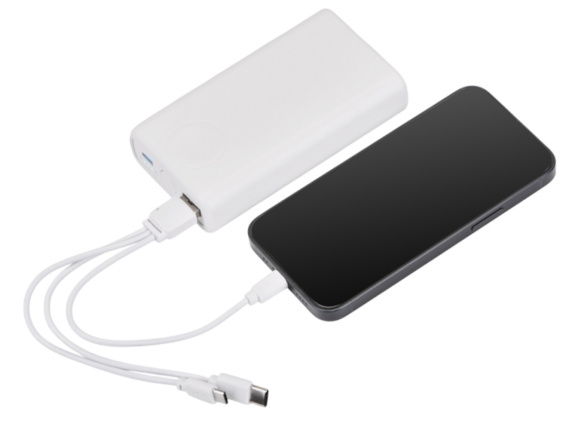 Внешний беспроводной аккумулятор 2-в-1 с функцией зарядки Apple Watch, QC/PD AtomIQ, 10000 мАч (белый)  (Изображение 14)