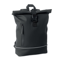 Laptop 15" roll top PU backpack (черный)