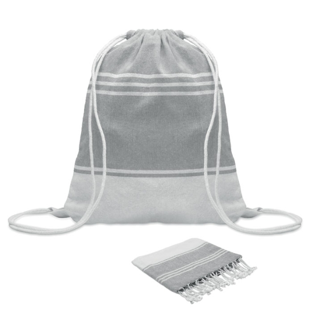 Hammam towel drawstring set (серый) (Изображение 1)
