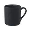 Ribbed ceramic mug mat 340 ml (черный) (Изображение 1)