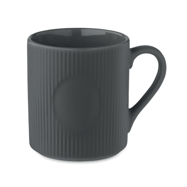 Ribbed ceramic mug mat 340 ml (каменный серый) (Изображение 1)