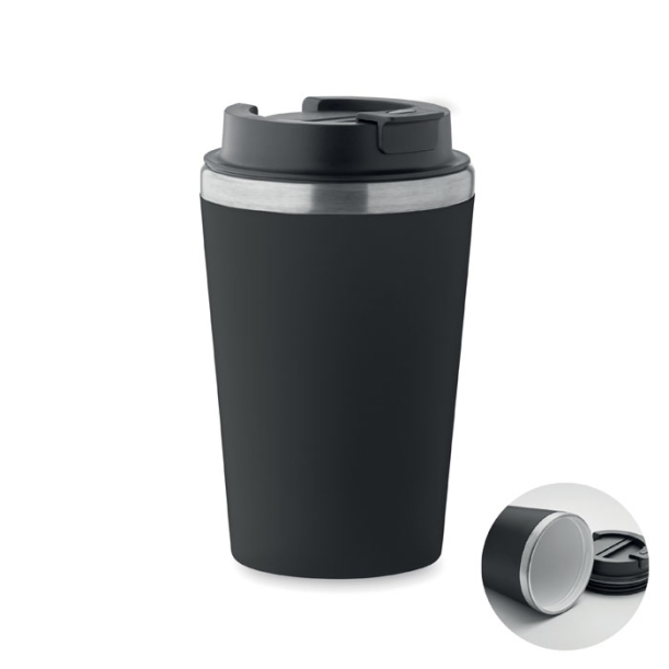 Ceramic lining tumbler 350 ml (черный) (Изображение 1)