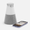 Bluetooth-колонка с беспроводной зарядкой и подсветкой Cone Sonance, серая (Изображение 4)