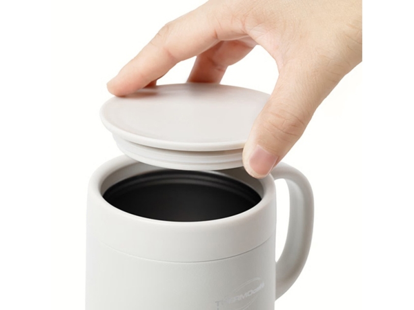 Термокружка THERMOcafe TCCM-460SY, 460 мл (бежевый)  (Изображение 5)