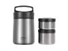 Термос с двумя контейнерами из нерж. стали тм THERMOcafe TCLB-1480SY (SS) 1,48L (Изображение 1)