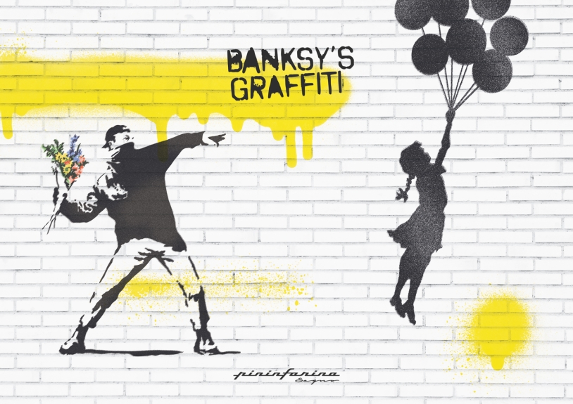 Блокнот линованный Pininfarina Banksy Улетающая девочка из каменной бумаги, А5 (Изображение 9)