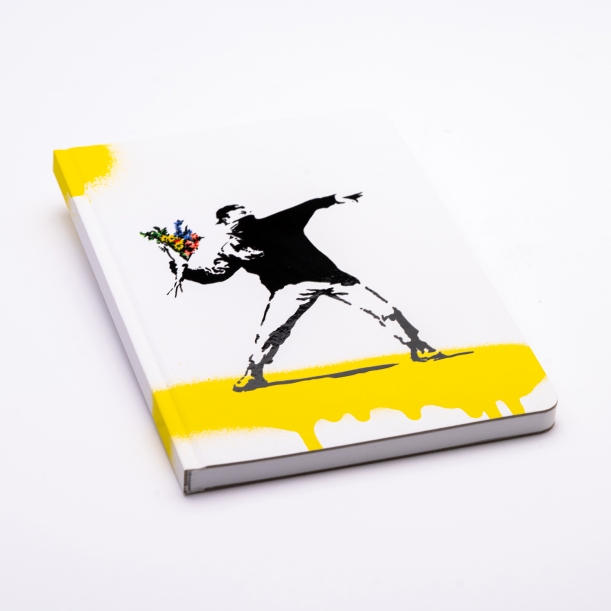 Блокнот линованный Pininfarina Banksy Метатель цветов из каменной бумаги, А5 (Изображение 1)