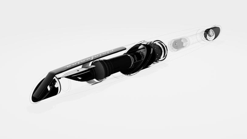 Перьевая ручка PININFARINA PF Two BLACK (Изображение 9)