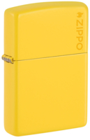 Зажигалка ZIPPO Logo с покрытием Sunflower, латунь/сталь, желтая, глянцевая, 38x13x57 мм