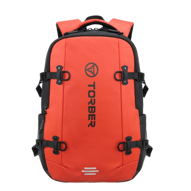 Рюкзак спортивный TORBER Xtreme 18", оранжевый/чёрный, 31 х 12 х 46 см, 17л (Изображение 1)