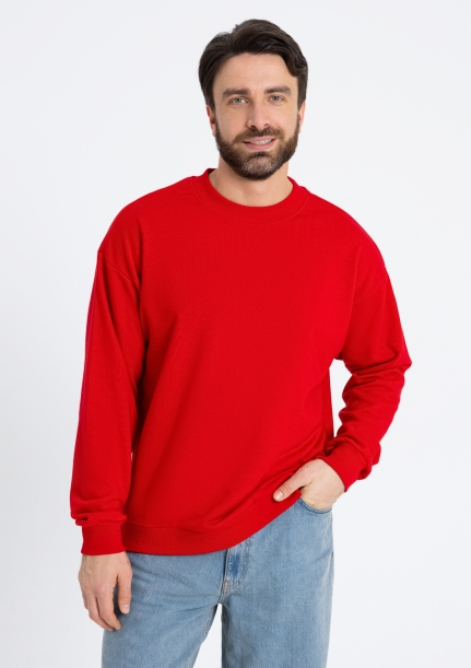 Свитшот унисекс STAN футер без начёса, 350, 96 (Красный) 46/S (Изображение 8)