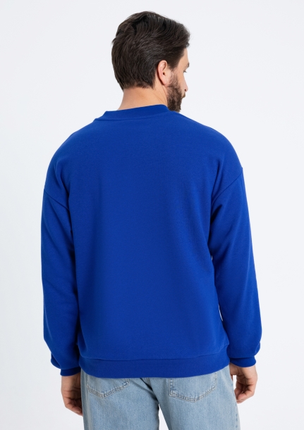 Свитшот унисекс STAN футер без начёса, 350, 96 (Синий электрик) 44/XS (Изображение 7)