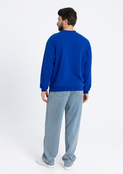 Свитшот унисекс STAN футер без начёса, 350, 96 (Синий электрик) 46/S (Изображение 6)