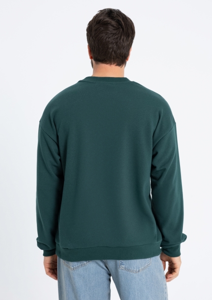 Свитшот унисекс STAN футер без начёса, 350, 96 (Тёмно-зелёный) 52/XL (Изображение 7)