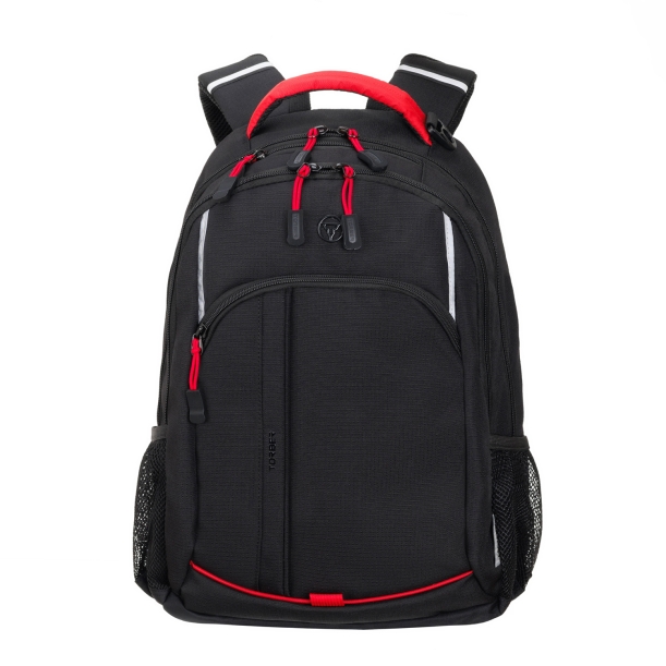 Рюкзак TORBER ROCKIT с отделением для ноутбука 15.6", чёрный/красный, нейлон, 32 х 14 х 50 см, 22л (Изображение 1)