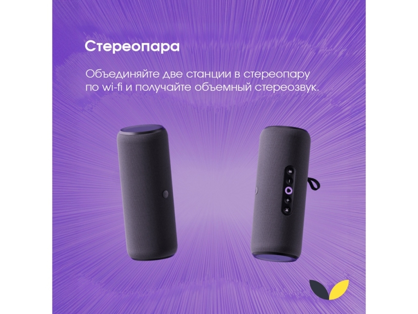 Умная колонка ЯНДЕКС Станция Стрит с Алисой (черный)  (Изображение 9)