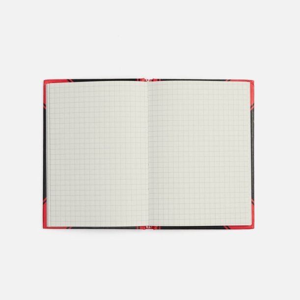 Блокнот Accenti Mini, черный с красным (Изображение 3)