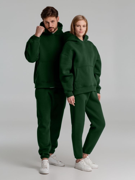 Худи Kulonga Oversize, темно-зеленое, размер 3XL/4XL (Изображение 9)