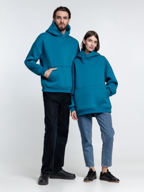 Худи Kulonga Oversize, бирюзовое, размер ХL/ХХL (Изображение 12)