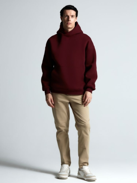 Худи Kulonga Oversize, бордовое, размер 3XL/4XL (Изображение 7)