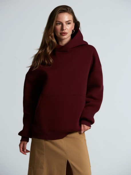 Худи Kulonga Oversize, бордовое, размер 3XL/4XL (Изображение 12)