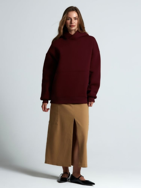 Худи Kulonga Oversize, бордовое, размер 3XL/4XL (Изображение 13)