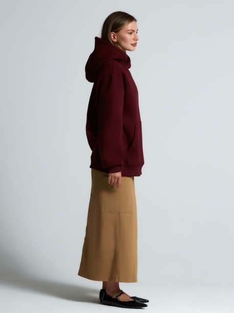 Худи Kulonga Oversize, бордовое, размер 3XL/4XL (Изображение 14)