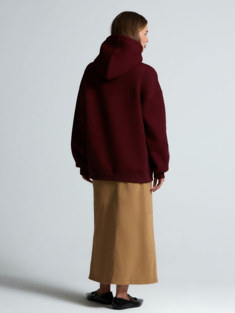 Худи Kulonga Oversize, бордовое, размер 3XL/4XL (Изображение 15)