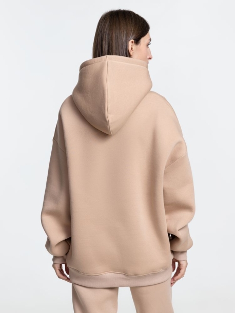 Худи Kulonga Oversize, бежевое (песочное), размер 3XL/4XL (Изображение 8)